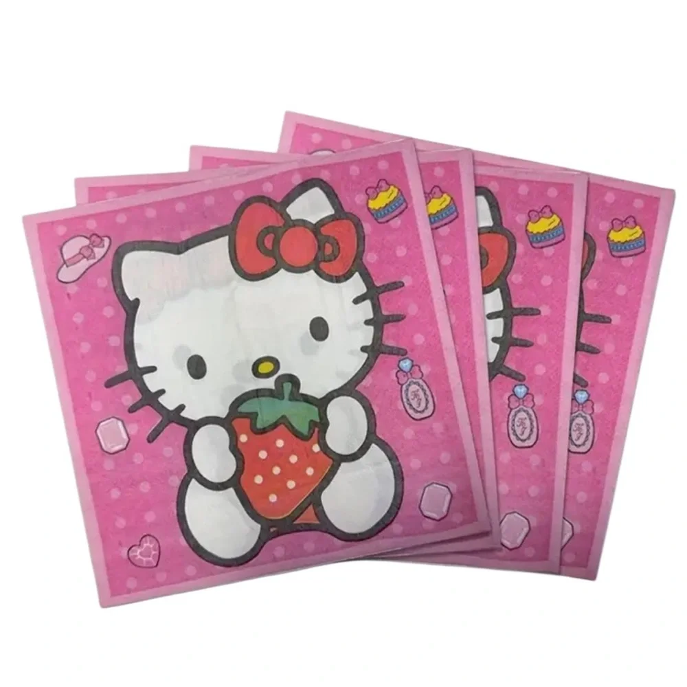 Sanrio Hello Kitty Strawberry Luncheon Napkins, 20-ct